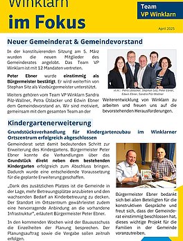 Winklarn im Fokus April 2025