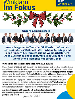 Winklarn im Fokus Dezember 2025